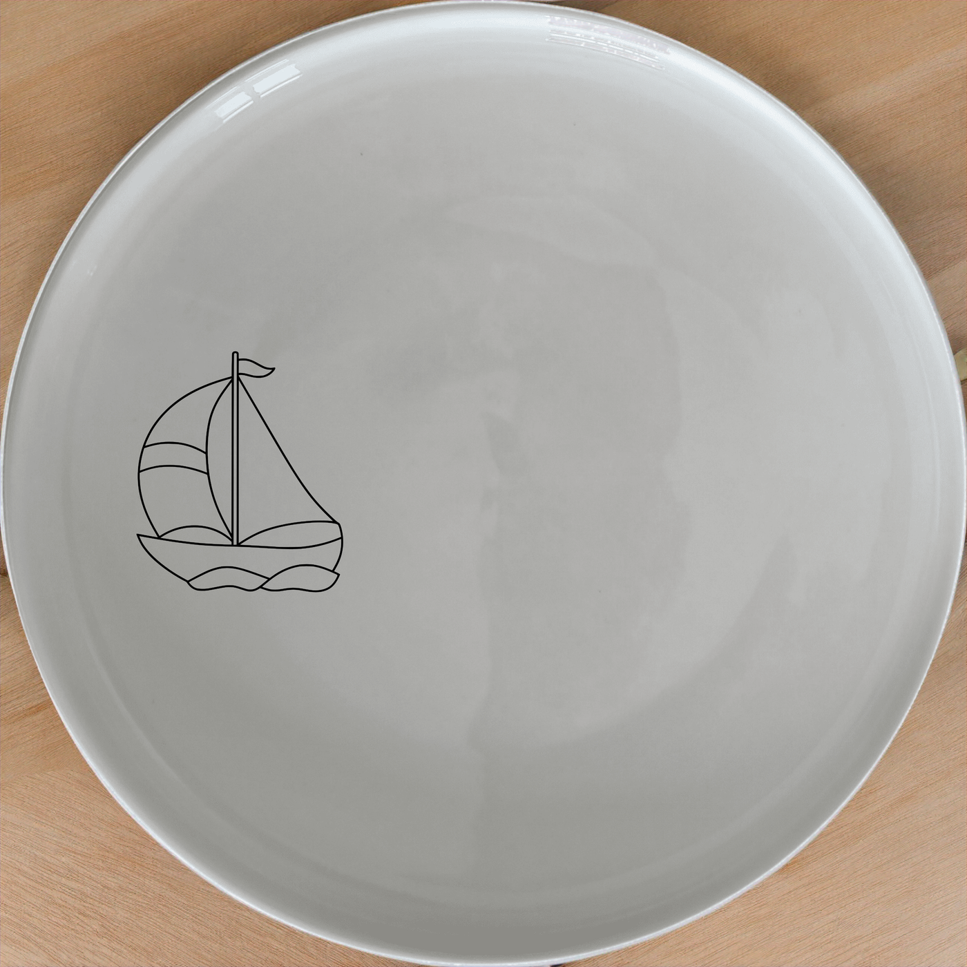 Sailing Boat Dinner Plate Set of 4 - Range 1 is a stylish and versatile dinnerware set perfect for any occasion. This set features a classic sailing boat design that adds a touch of elegance to your dining table.