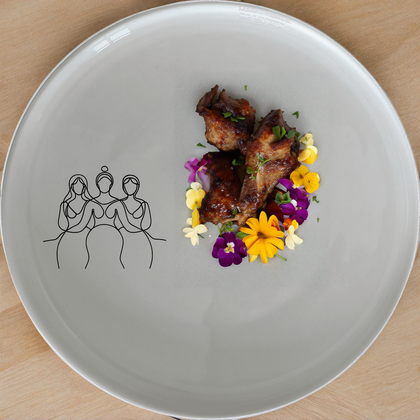 The Unity Diversity Dinner Set of 12 - Range 2 is a beautifully designed ceramic dinner set that brings together modern aesthetics with timeless elegance. Perfect for any dining occasion, this set includes four dinner plates, four side plates, and four bowls, each featuring a unique abstract design that celebrates unity and diversity.