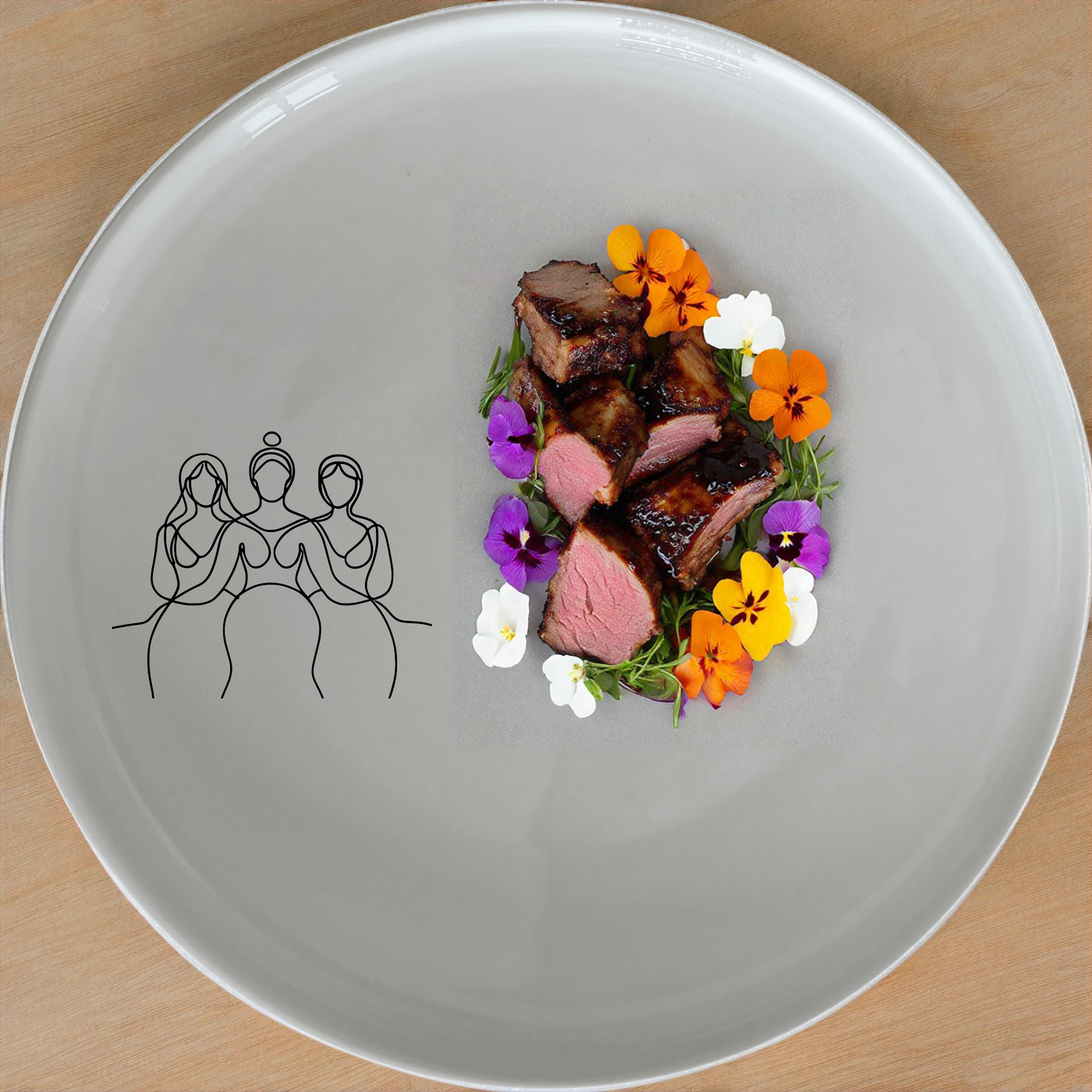 Unity Diversity Side Plate Set of 4 - Range 2 is a stylish and modern dinnerware set, perfect for any dining occasion.
