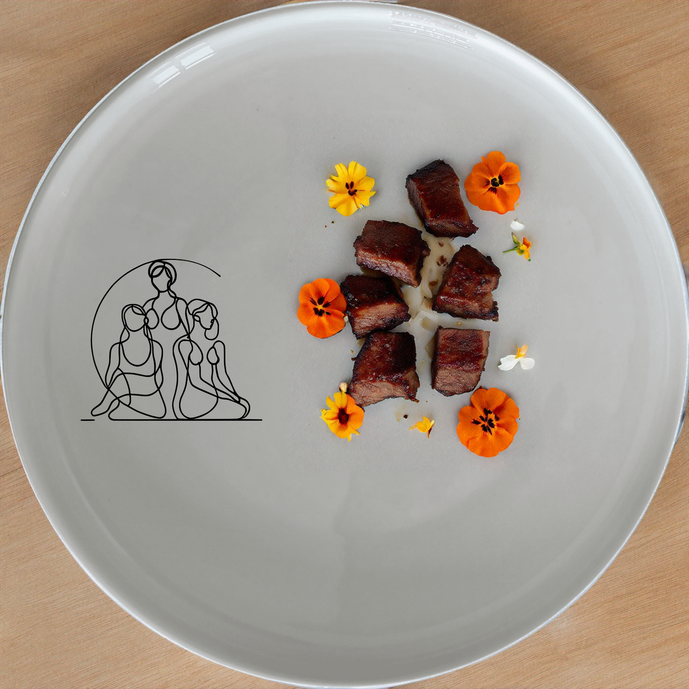 The Unity Diversity Side Plate Set of 4 - Range 4 brings modern art to your table with abstract designs that celebrate unity and diversity. Perfect for everyday use or special occasions.