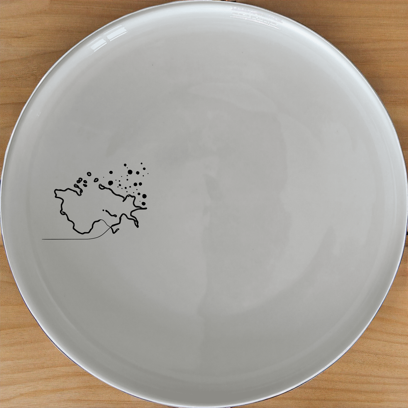 Watercolour Splashes Dinner Plate Set of 4 - Range 4 offers a unique and artistic touch to your dining experience with its abstract design.