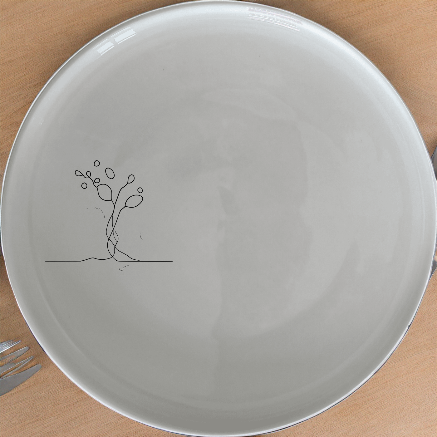 Watercolour Splashes Side Plate Set of 4 - Range 1 adds artistic flair to any dining table with its unique design.