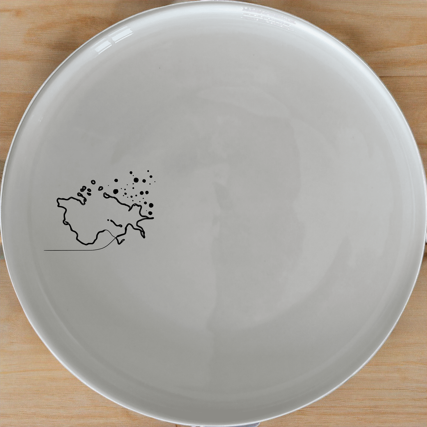 Watercolour Splashes Side Plate Set of 4 - Range 4 adds artistic flair to your table setting with unique, hand-painted designs.