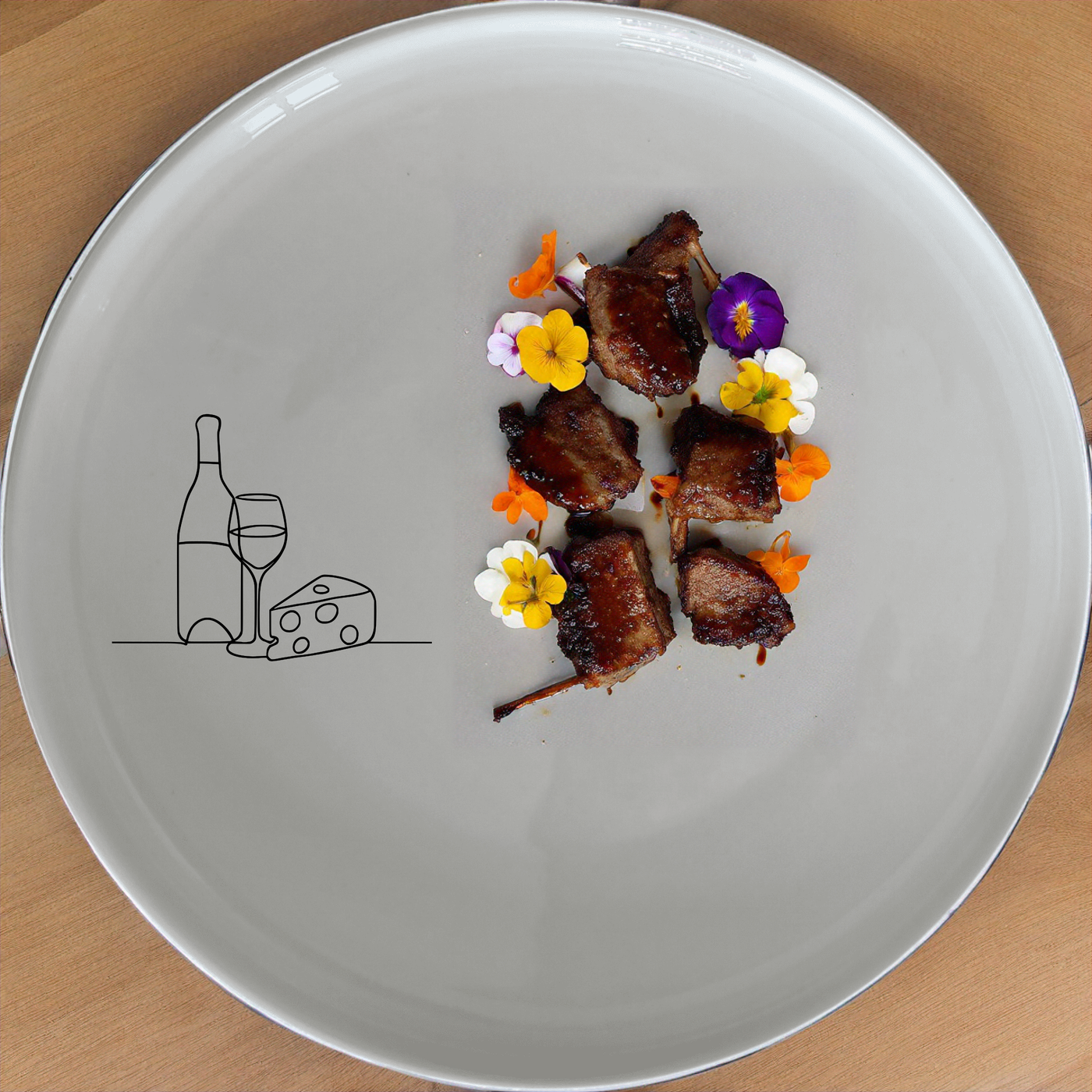 The Wine and Cheese Dinner Set of 12 - Range 1 combines modern design with classic elegance, perfect for any dining occasion.