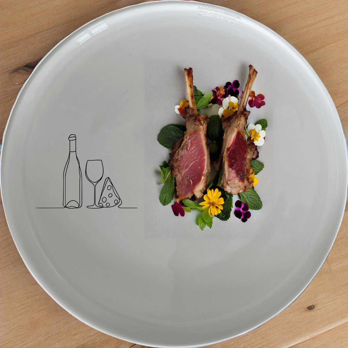 The Wine and Cheese Dinner Set of 12 - Range 3 is a stylish and versatile collection designed to elevate any dining experience.