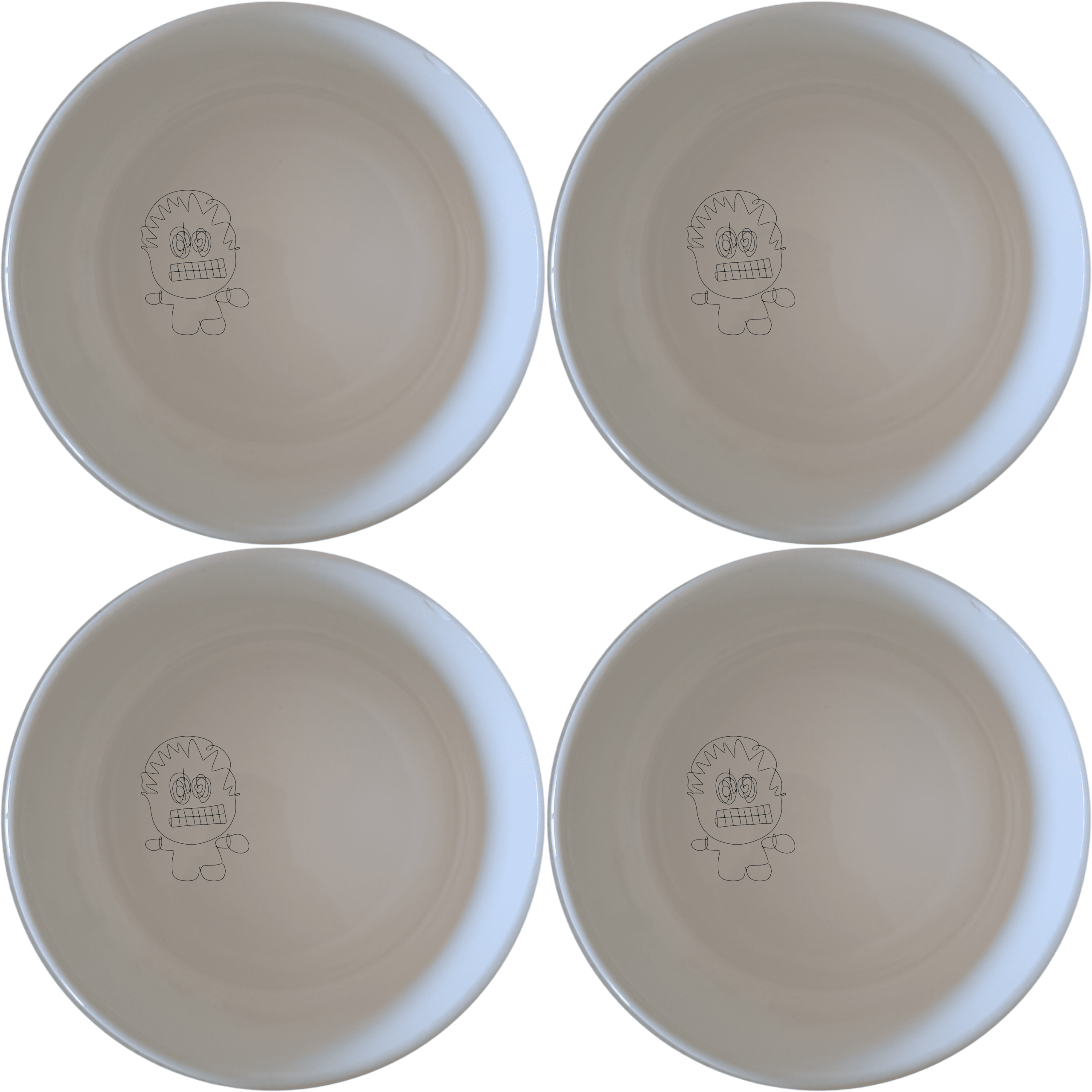 Robot Imagination Bowl Set of 4 - Range 1 brings playful charm to your table with unique designs perfect for everyday use.