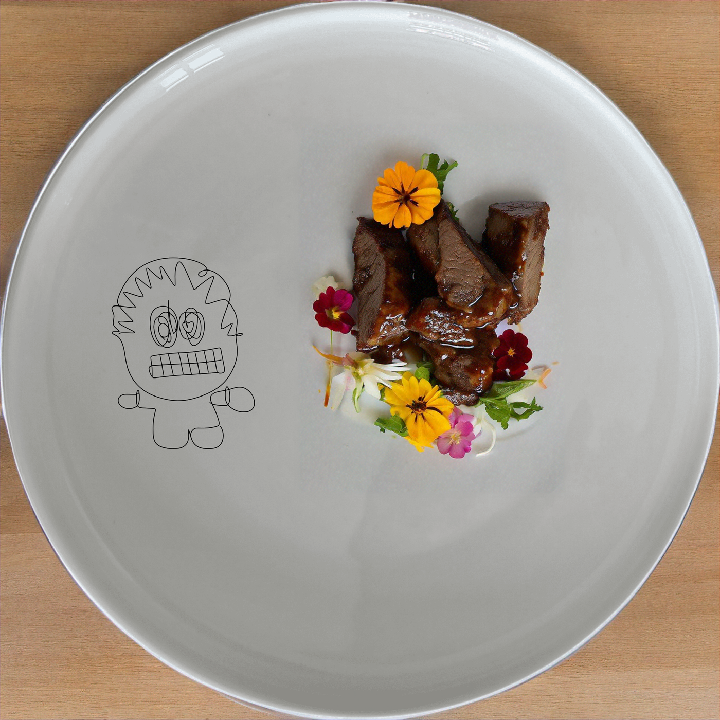 The Robot Imagination Child Dinner Set of 12 brings playful creativity to your table with whimsical robot designs.