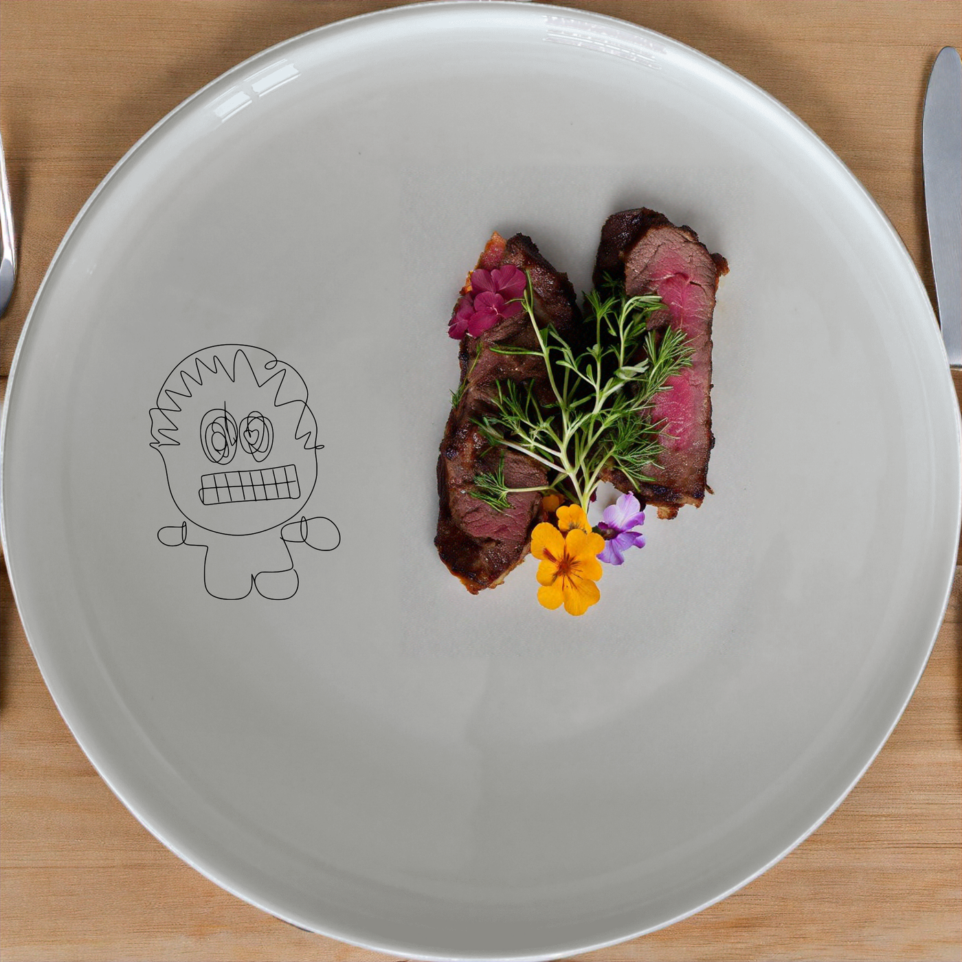 Robot Imagination Dinner Plate Set of 4 - Range 1 offers a playful and imaginative design perfect for modern kitchens. This set includes four dinner plates featuring a whimsical robot illustration that sparks creativity and adds a fun touch to your dining experience.