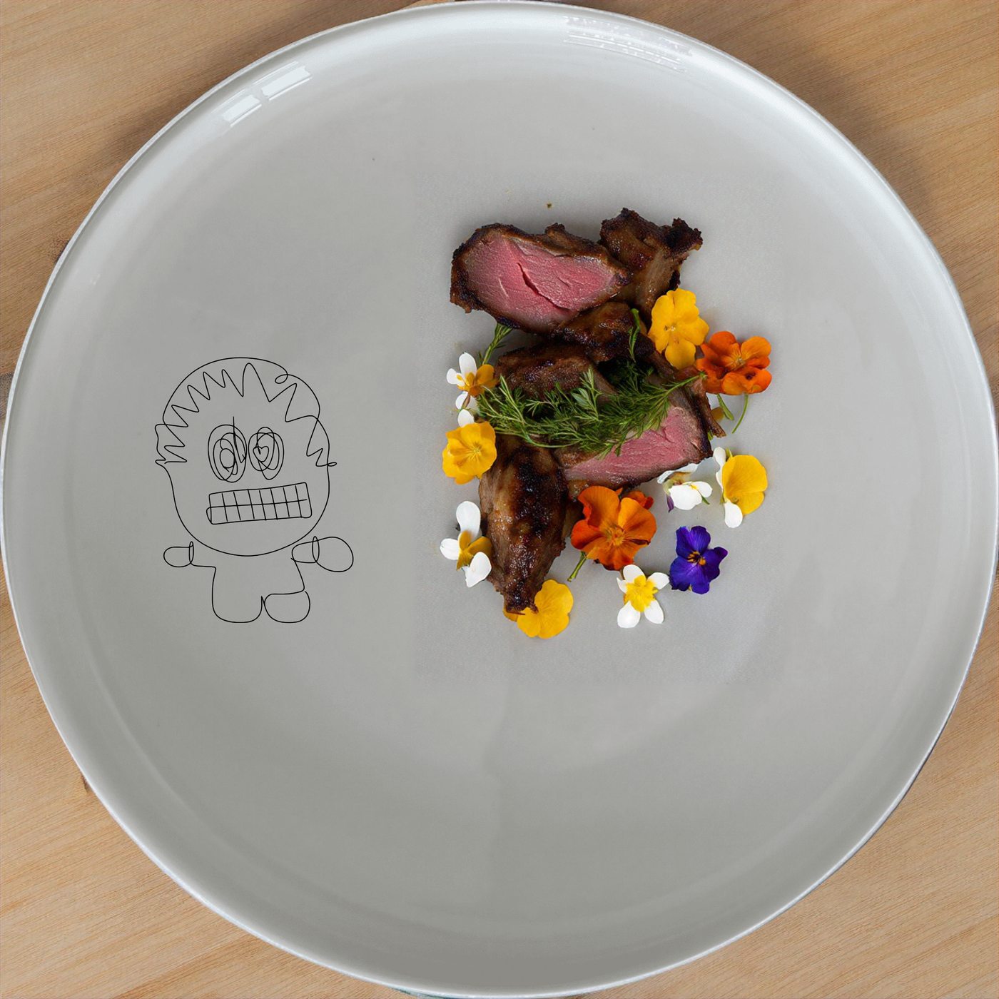 Robot Imagination Side Plate Set of 4 - Range 1 adds a playful touch to your table setting. Perfect for modern homes.