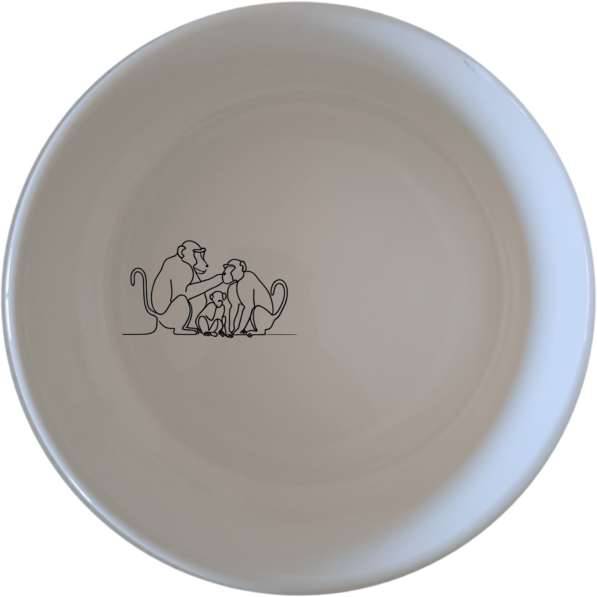 Baboon Troop Social Grooming Scene Bowl Set of 4 - Range 3 offers a unique and stylish addition to your dining collection.