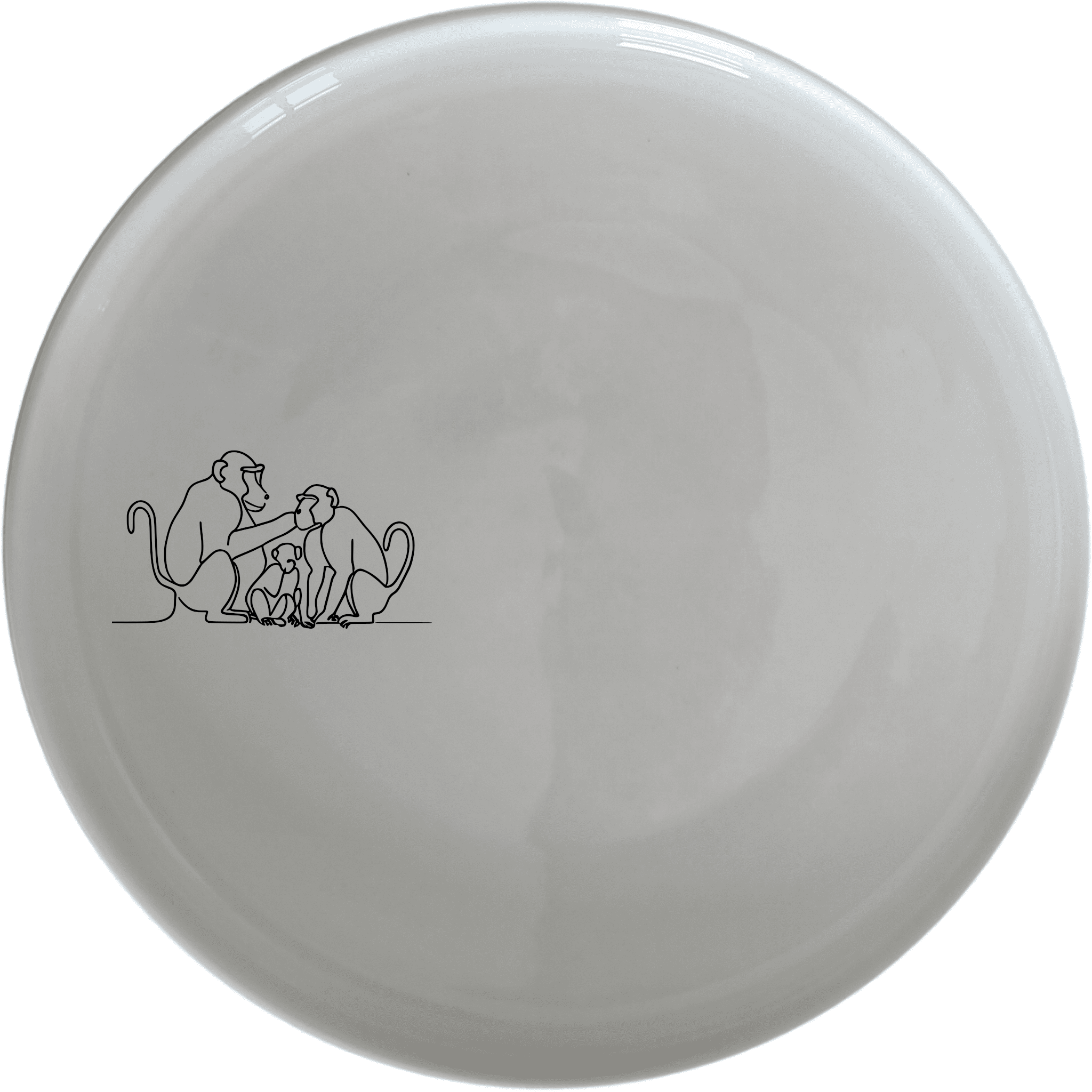 The Baboon Troop Social Grooming Scene Dinner Set of 12 features charming illustrations of baboon social grooming, perfect for adding a touch of nature to your dining experience.