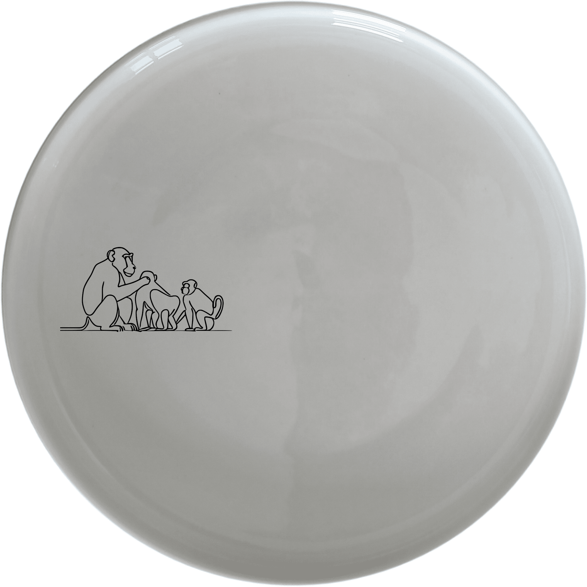 Baboon Troop Social Scene Side Plate Set of 4 - Range 4 adds a whimsical touch to your table setting with charming baboon illustrations.