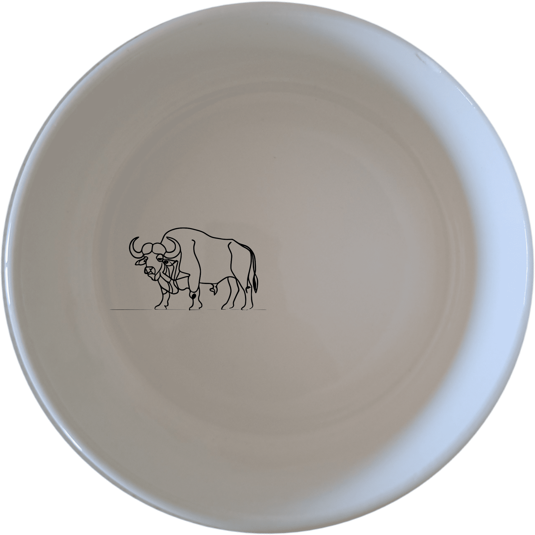 Buffalo Herd Bowl Set of 4 - Range 2 is a stunning collection of four ceramic bowls featuring a powerful buffalo design. Perfect for everyday use or special occasions.