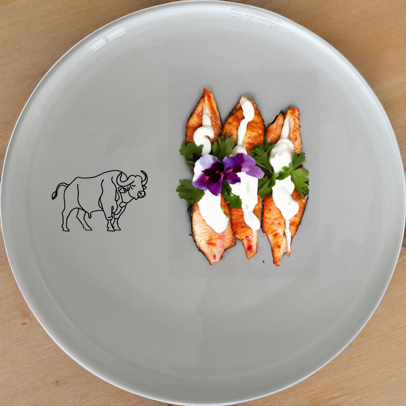 Buffalo Herd Side Plate Set of 4 - Range 3 offers a powerful and bold design for your dining table. Perfect for modern homes.