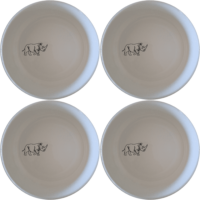 Charging Rhino Horn Bowl Set of 4 - Range 3 is a stylish and unique addition to your dining collection, featuring elegant designs perfect for any occasion.