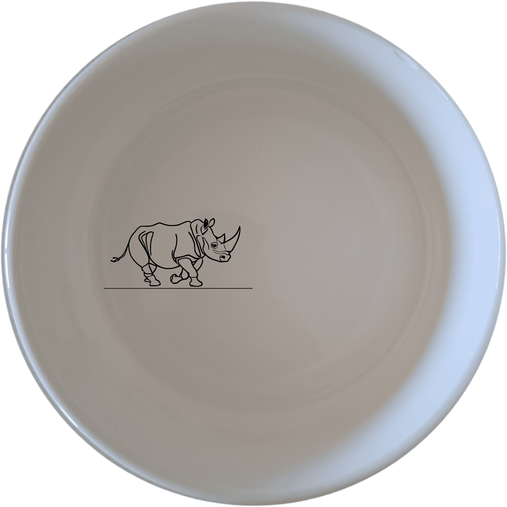 Charging Rhino Horn Bowl Set of 4 - Range 2 adds a bold touch to your dining table with its striking rhino design.