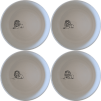 Crouching Lion Bowl Set of 4 - Range 2 is a stylish and versatile addition to your kitchen, perfect for everyday use or special occasions.