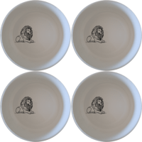 Crouching Lion Bowl Set of 4 - Range 3 offers a stylish and unique design perfect for any dining table. This set includes four beautifully crafted bowls.