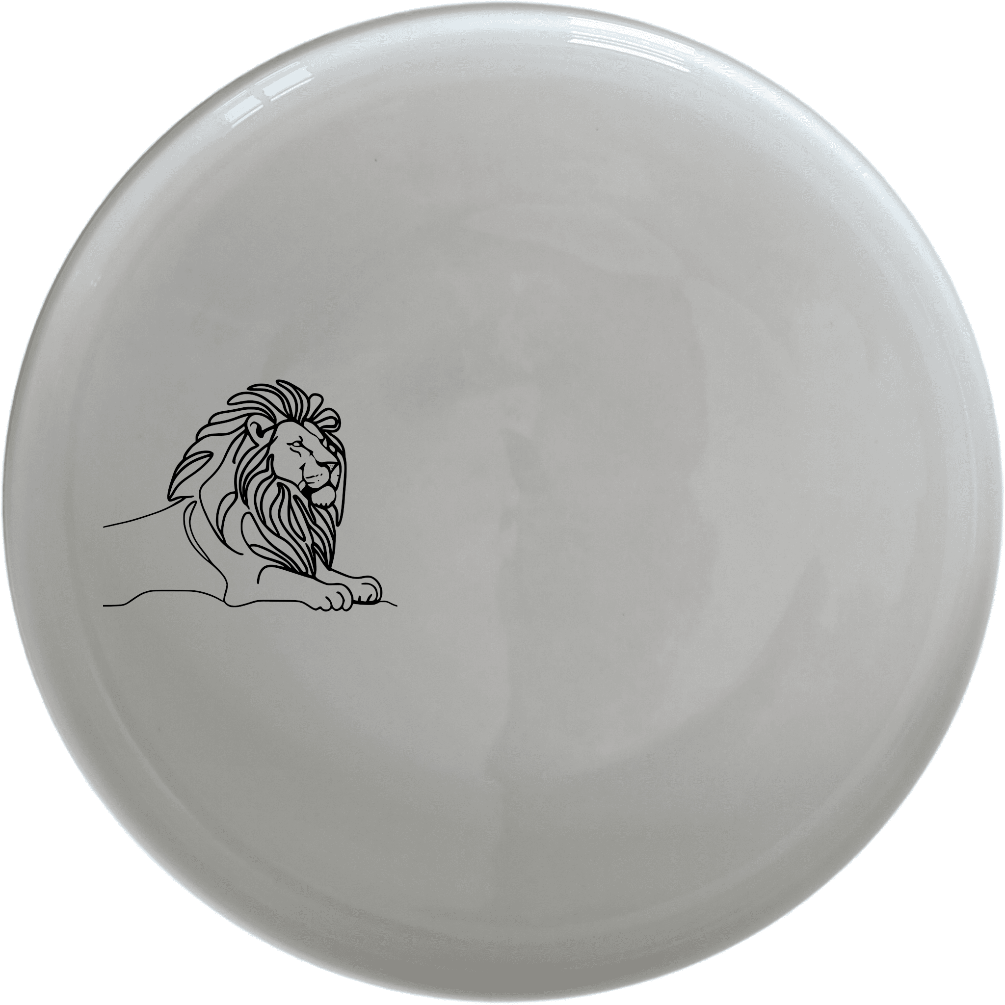 Crouching Lion Dinner Plate Set of 4 - Range 1 is a stylish and modern dinner plate set featuring a sleek lion design, perfect for any dining occasion.