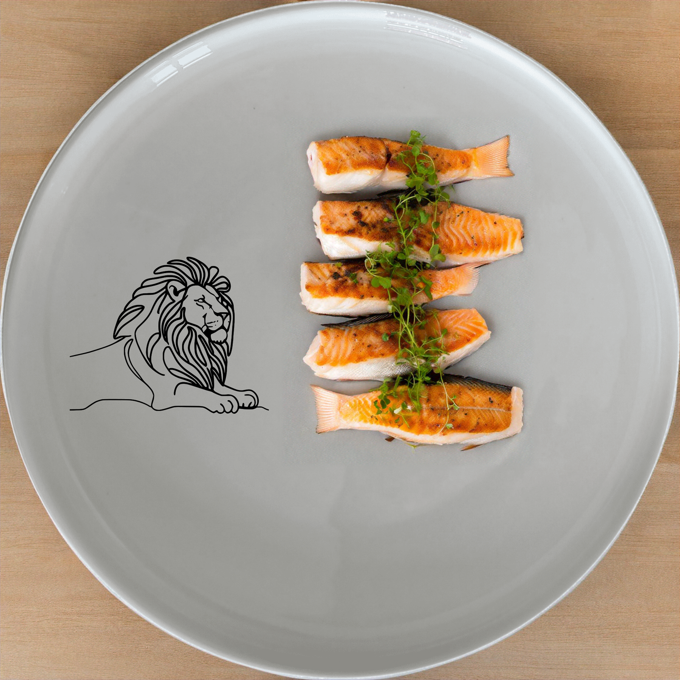 Crouching Lion Side Plate Set of 4 - Range 1 offers a sleek, modern design perfect for any dining table. This set of four plates features an artistic depiction of a crouching lion, adding a touch of sophistication to your home decor. Crafted from high-quality ceramic, these plates are durable, dishwasher-safe, and microwave-safe, making them ideal for everyday use or special occasions.