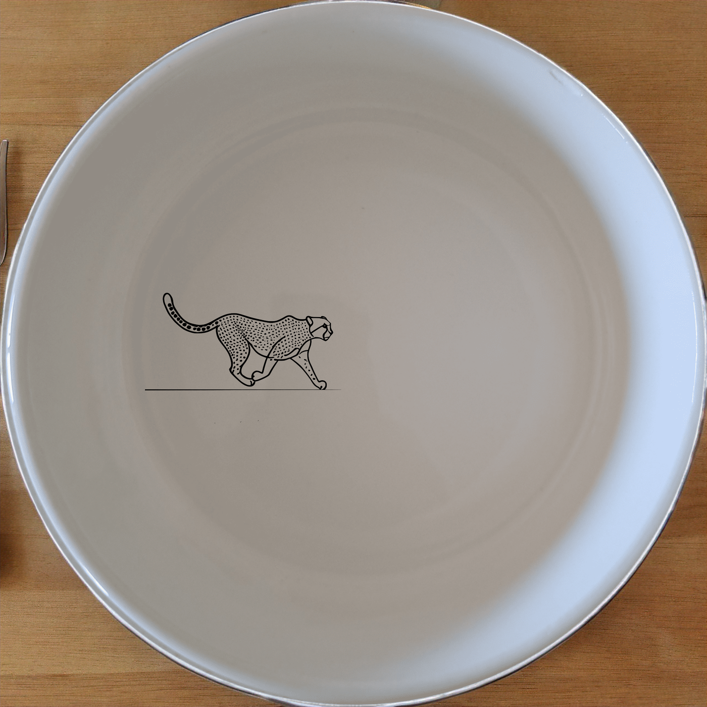 Elevate your dining experience with the Graceful Cheetah Bowl Set of 4 - Range 1, featuring sleek cheetah designs on elegant ceramic bowls.