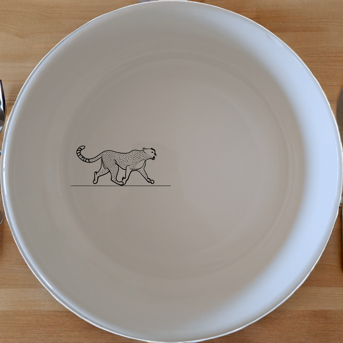 Graceful Cheetah Bowl Set of 4 - Range 2 offers elegant, modern design perfect for any dining occasion. Crafted from premium ceramic, these bowls add a touch of sophistication to your table setting.