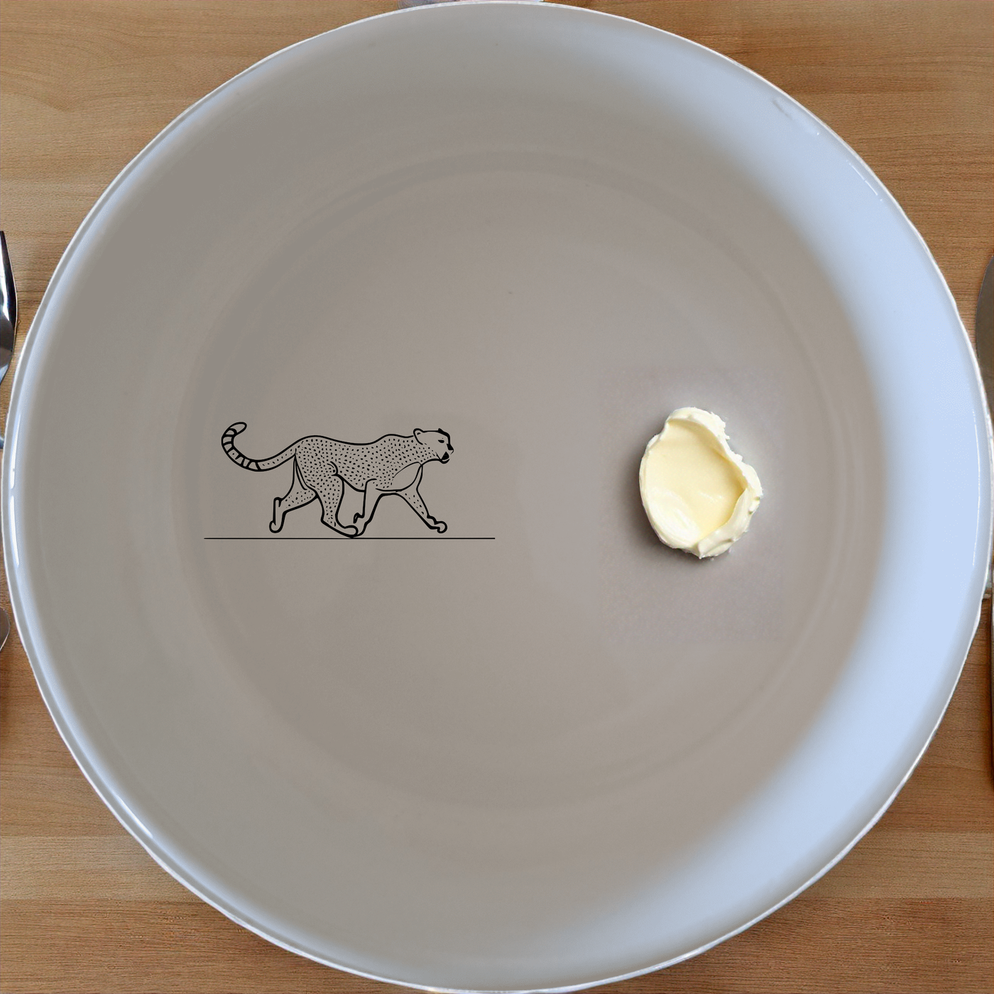 Graceful Cheetah Bowl Set of 4 - Range 2 offers elegant, modern design perfect for any dining occasion. Crafted from premium ceramic, these bowls add a touch of sophistication to your table setting.