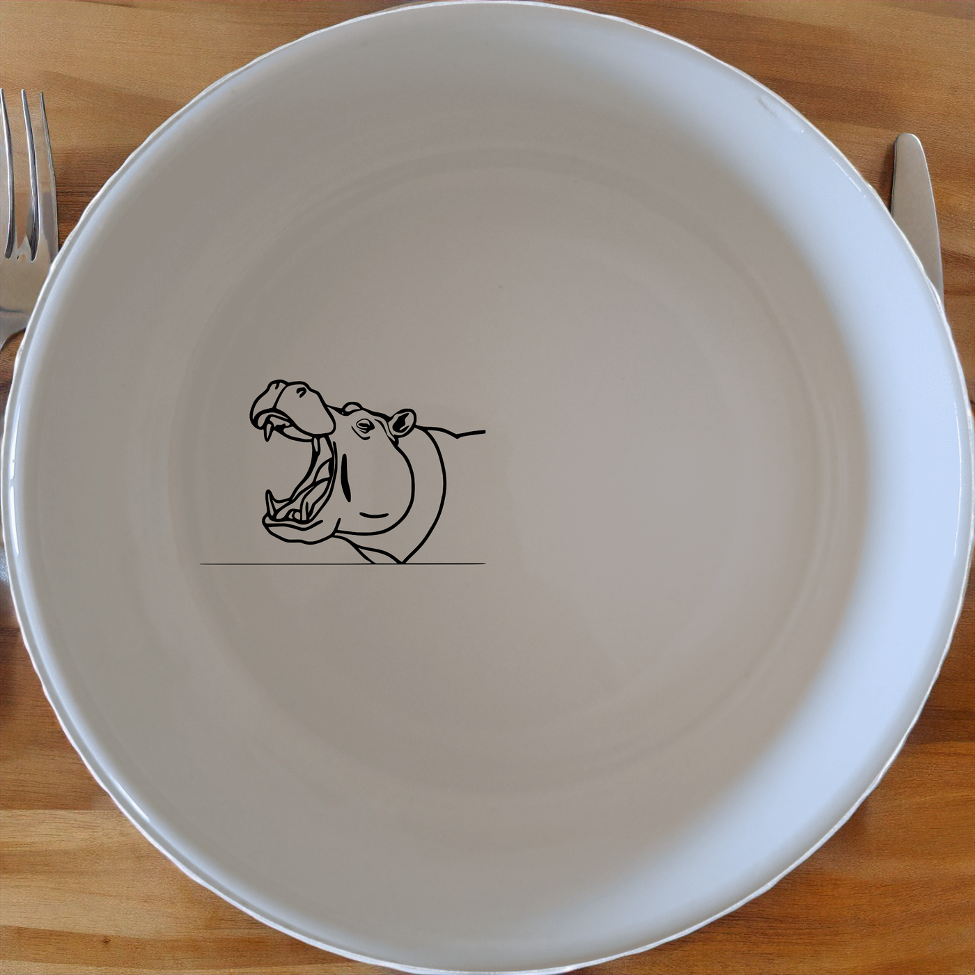 Hippo Yawning Massive Jaw Bowl Set of 4 - Range 1 is a unique and fun addition to your tableware collection.