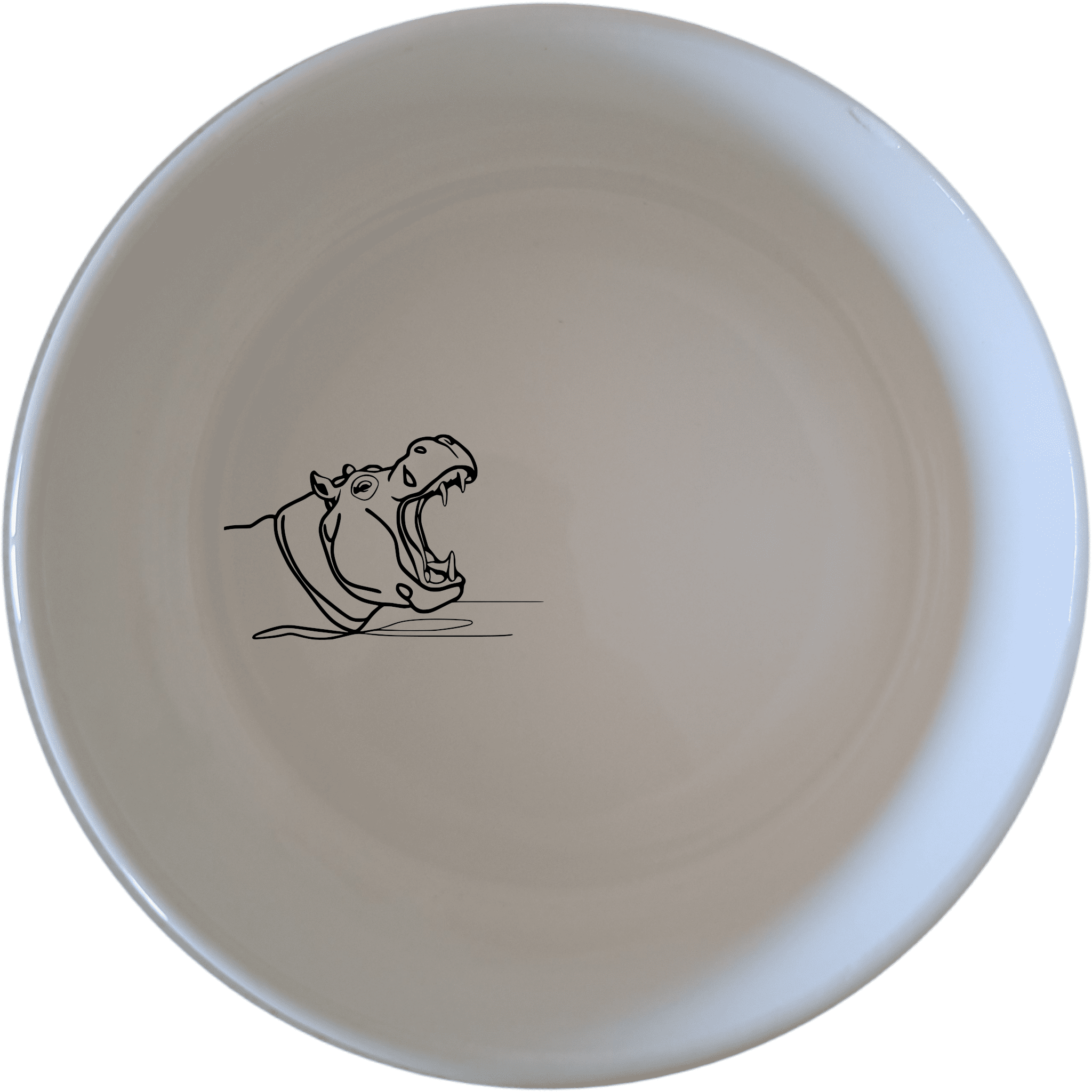 Hippo Yawning Bowl Set of 4 - Range 2 offers a playful and unique design perfect for any kitchen. Crafted from durable ceramic, these bowls are microwave and dishwasher safe.
