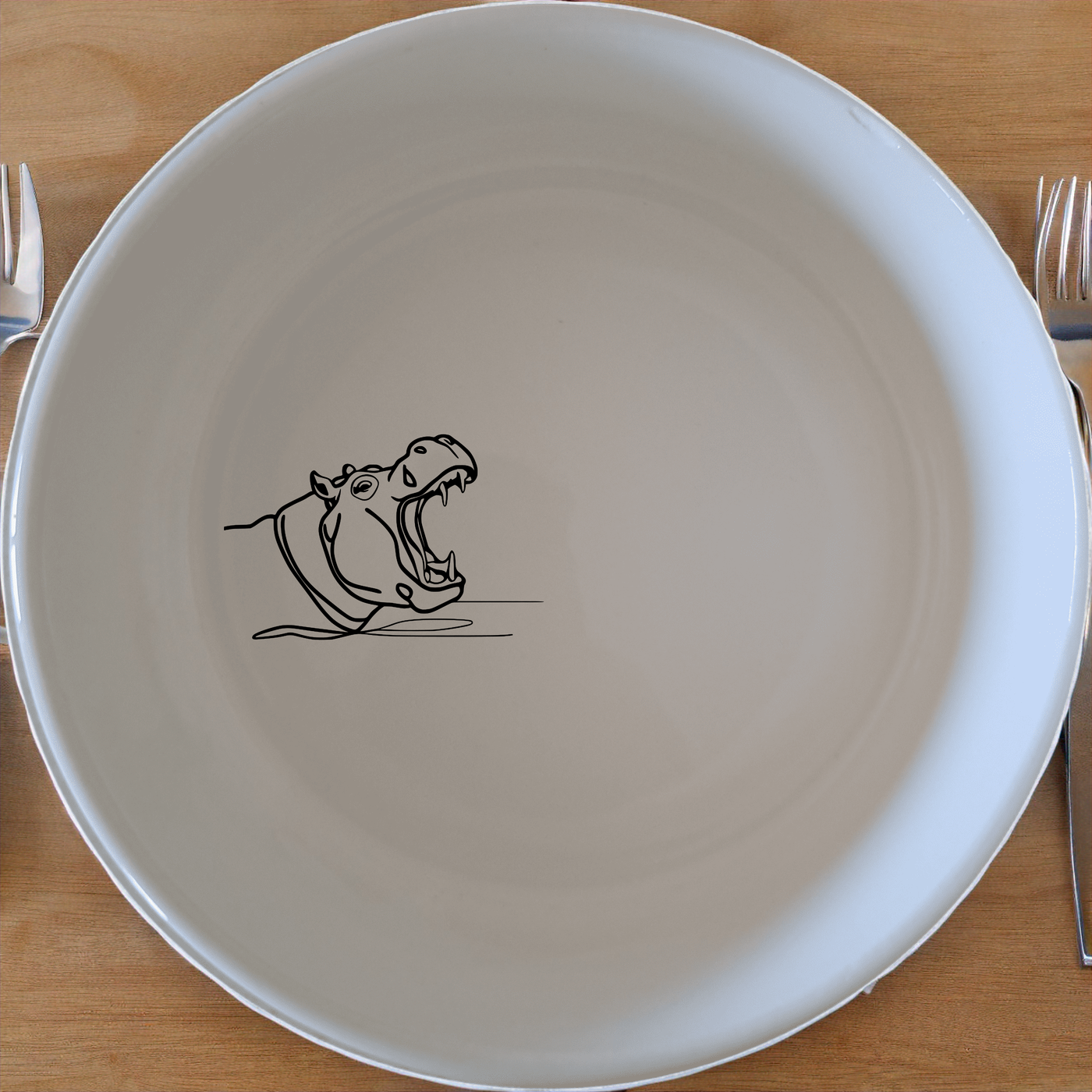 Hippo Yawning Bowl Set of 4 - Range 2 offers a playful and unique design perfect for any kitchen. Crafted from durable ceramic, these bowls are microwave and dishwasher safe.