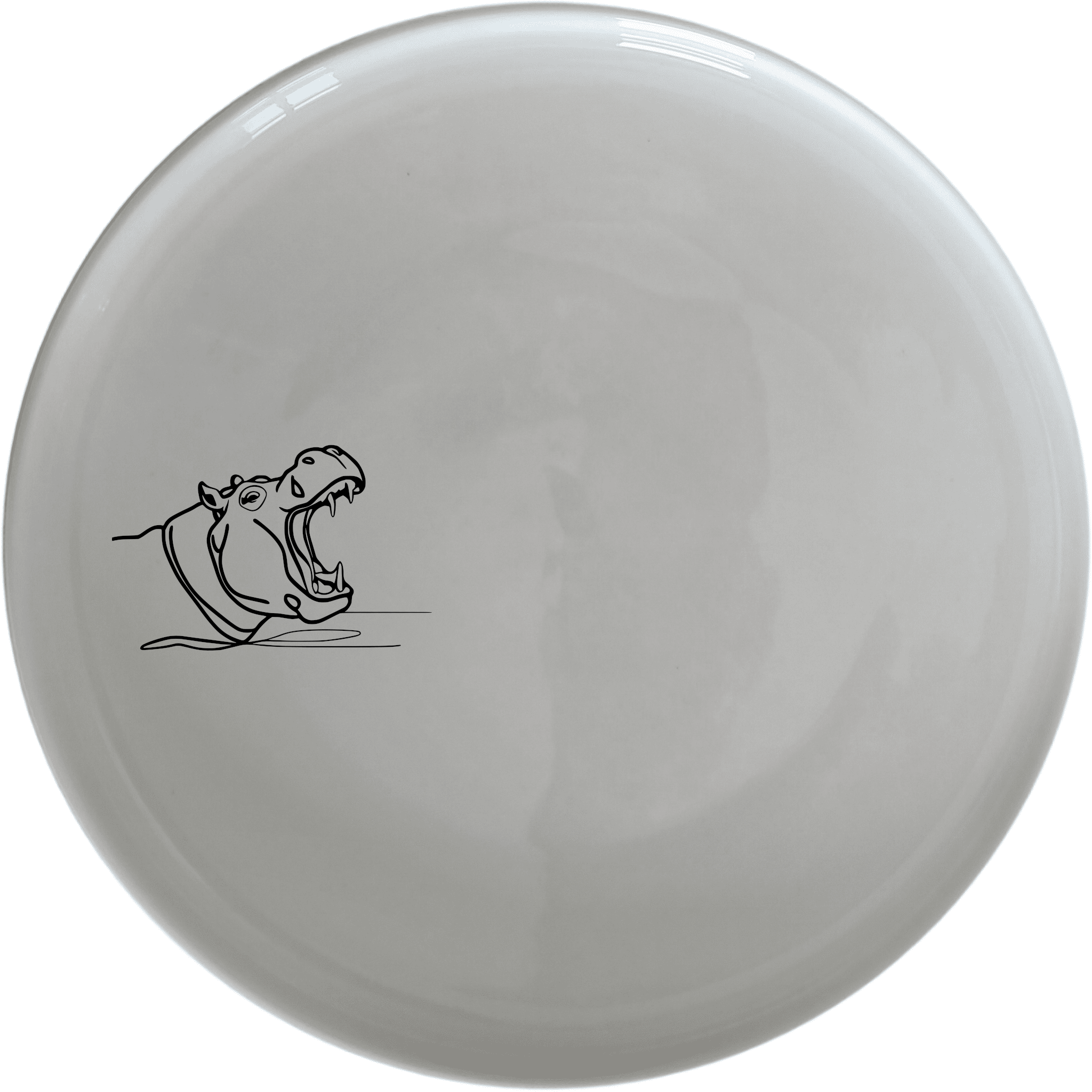 The Hippo Yawning Massive Jaw Open Dinner Plate Set of 4 adds a bold, playful touch to your dining table with its striking design.