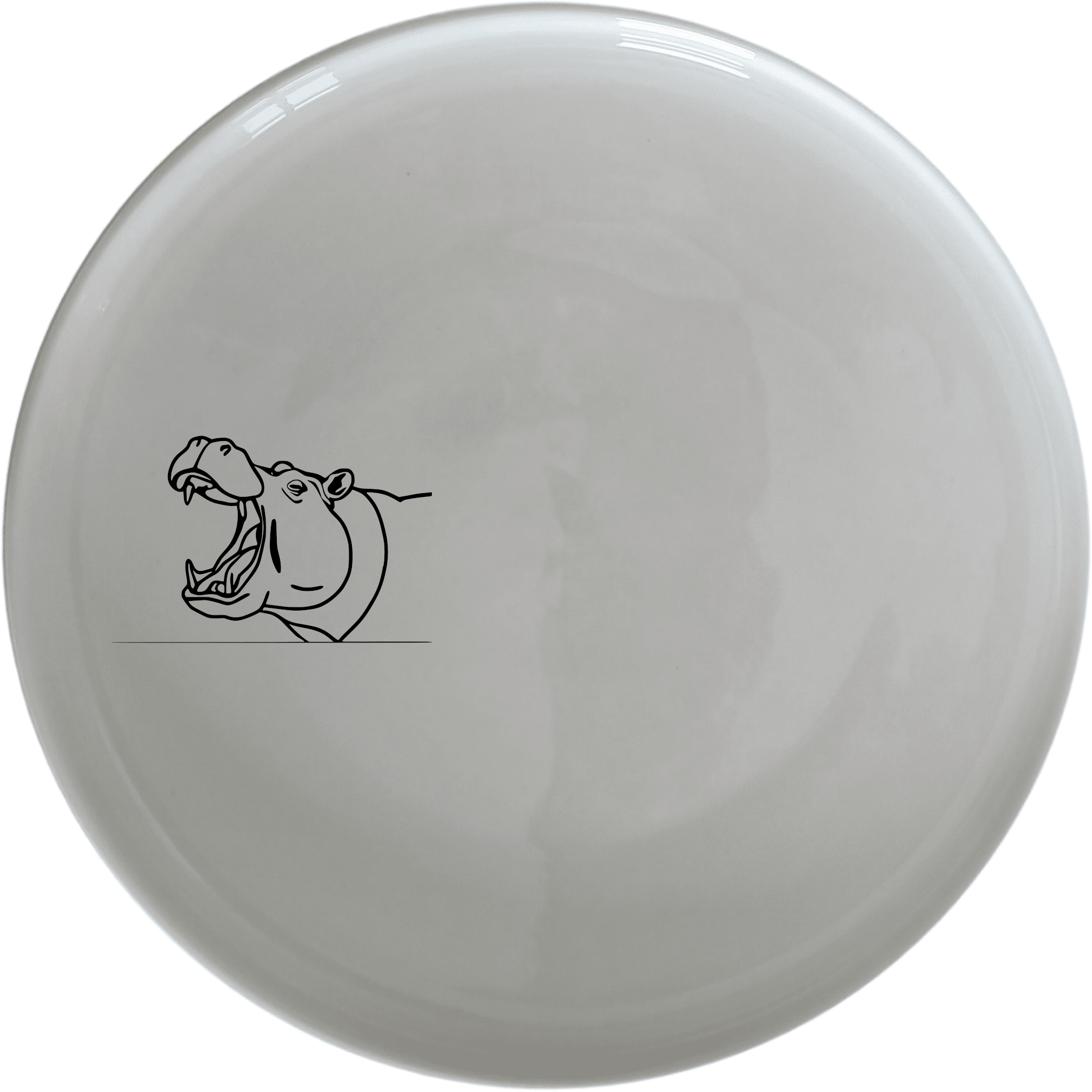 The Hippo Yawning Massive Jaw Side Plate Set of 4 - Range 1 adds a bold, artistic touch to your dining table with its striking design.