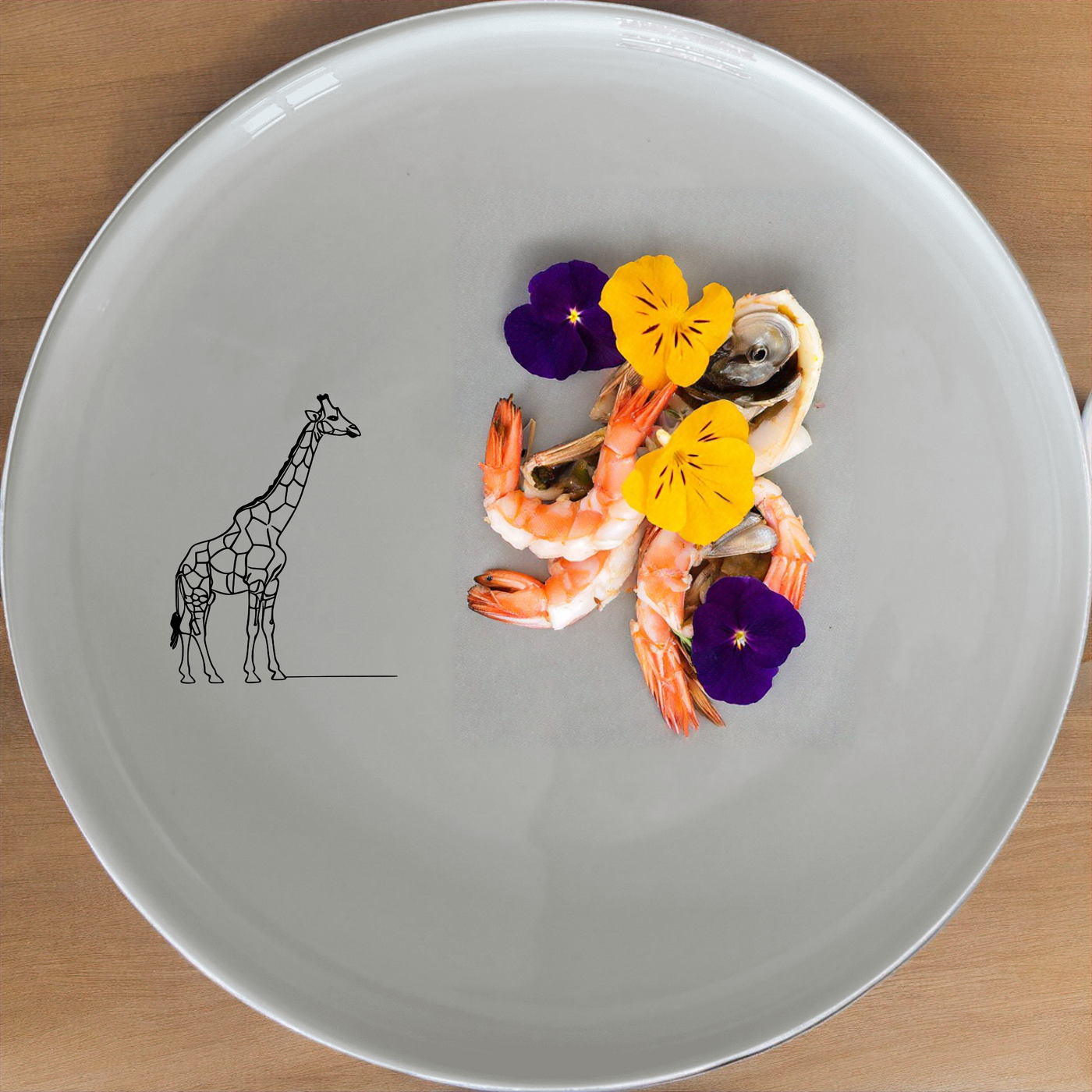Majestic Giraffe Dinner Plate Set of 4 - Range 1 is a stunning addition to any dinnerware collection, featuring elegant giraffe designs.