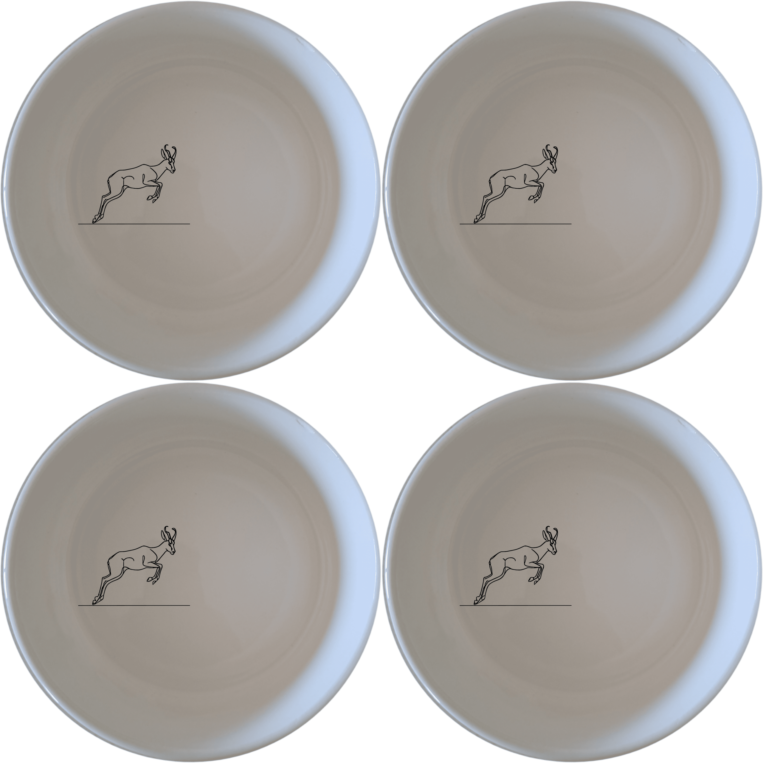 Springbok Leaping Bowl Set of 4 - Range 1 is a stylish and modern addition to your kitchen, perfect for any occasion.