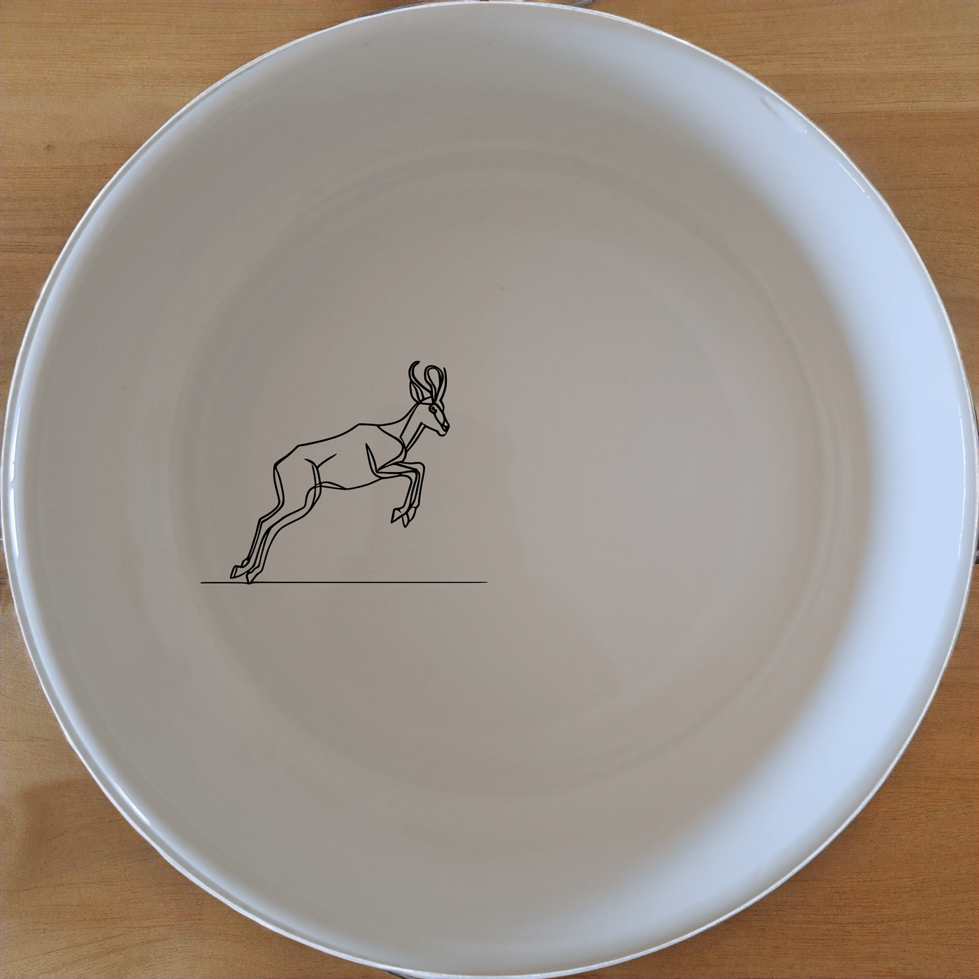 Springbok Leaping Bowl Set of 4 - Range 4 adds a touch of wildlife elegance to your table setting. Perfect for modern homes.