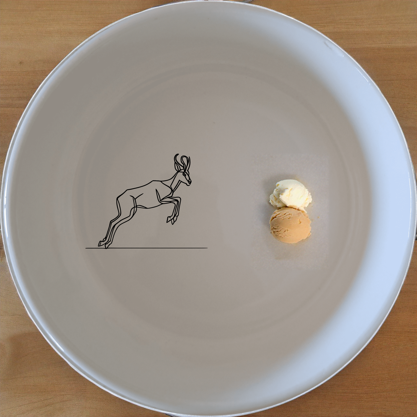 Springbok Leaping Bowl Set of 4 - Range 4 adds a touch of wildlife elegance to your table setting. Perfect for modern homes.