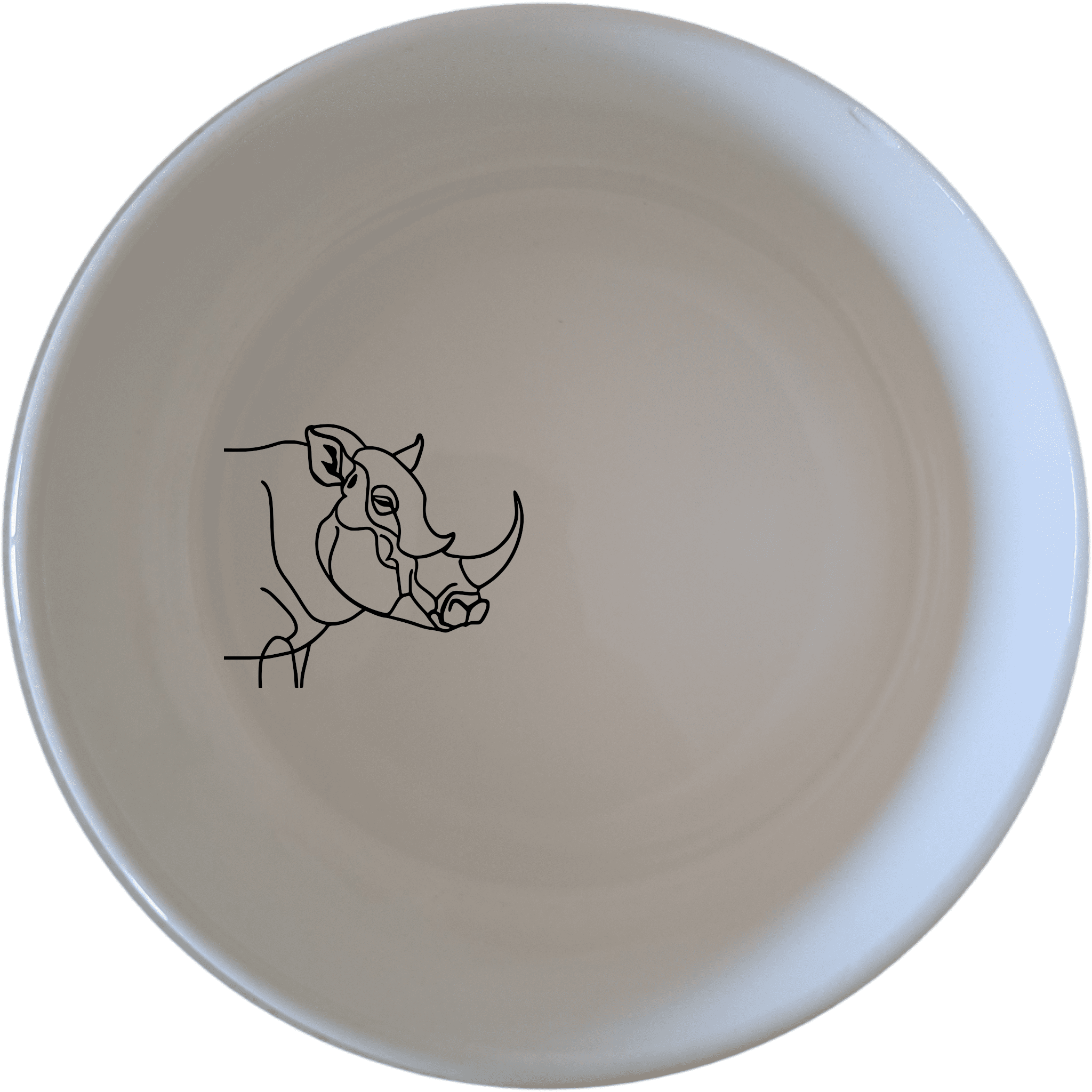 Warthog Tusk Bowl Set of 4 - Range 1 adds a unique touch to your dining experience with its artistic design and high-quality ceramic construction.