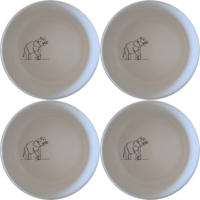 Elephant Matriarch Bowl Set of 4 - Range 1 brings artistic elegance to your table with unique designs.