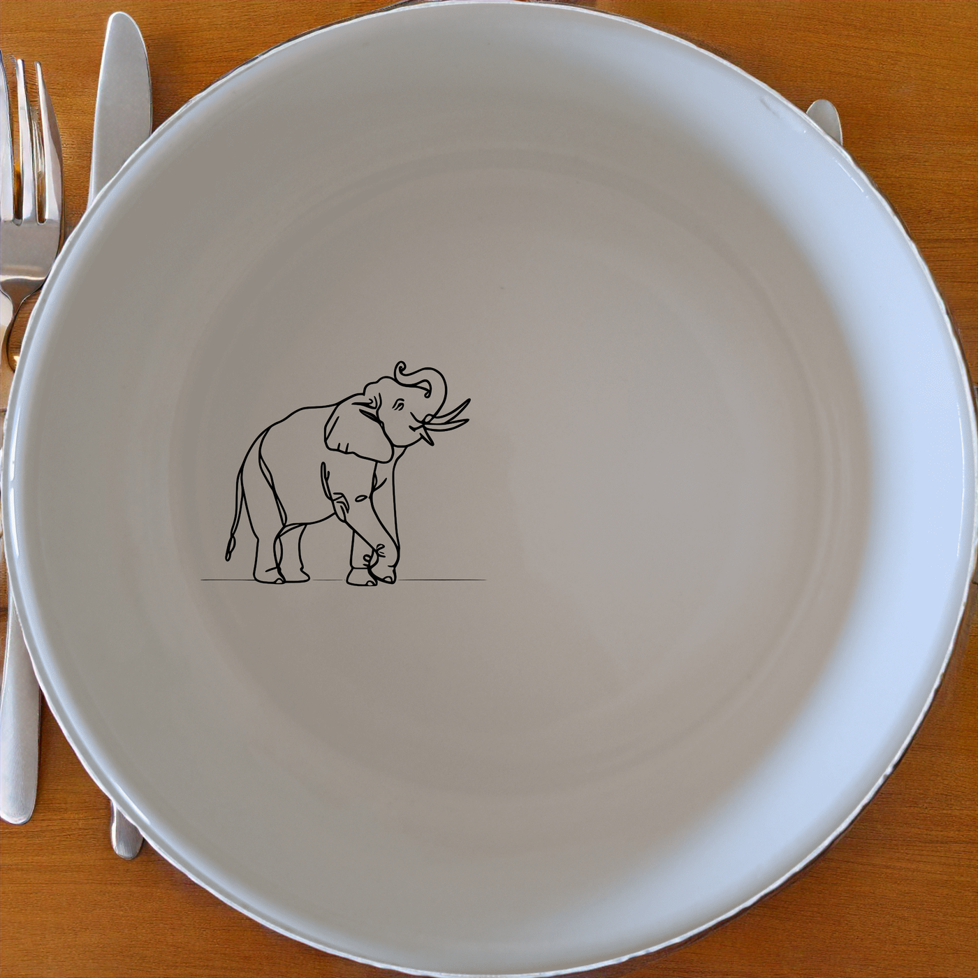 Elephant Matriarch Bowl Set of 4 - Range 1 brings artistic elegance to your table with unique designs.