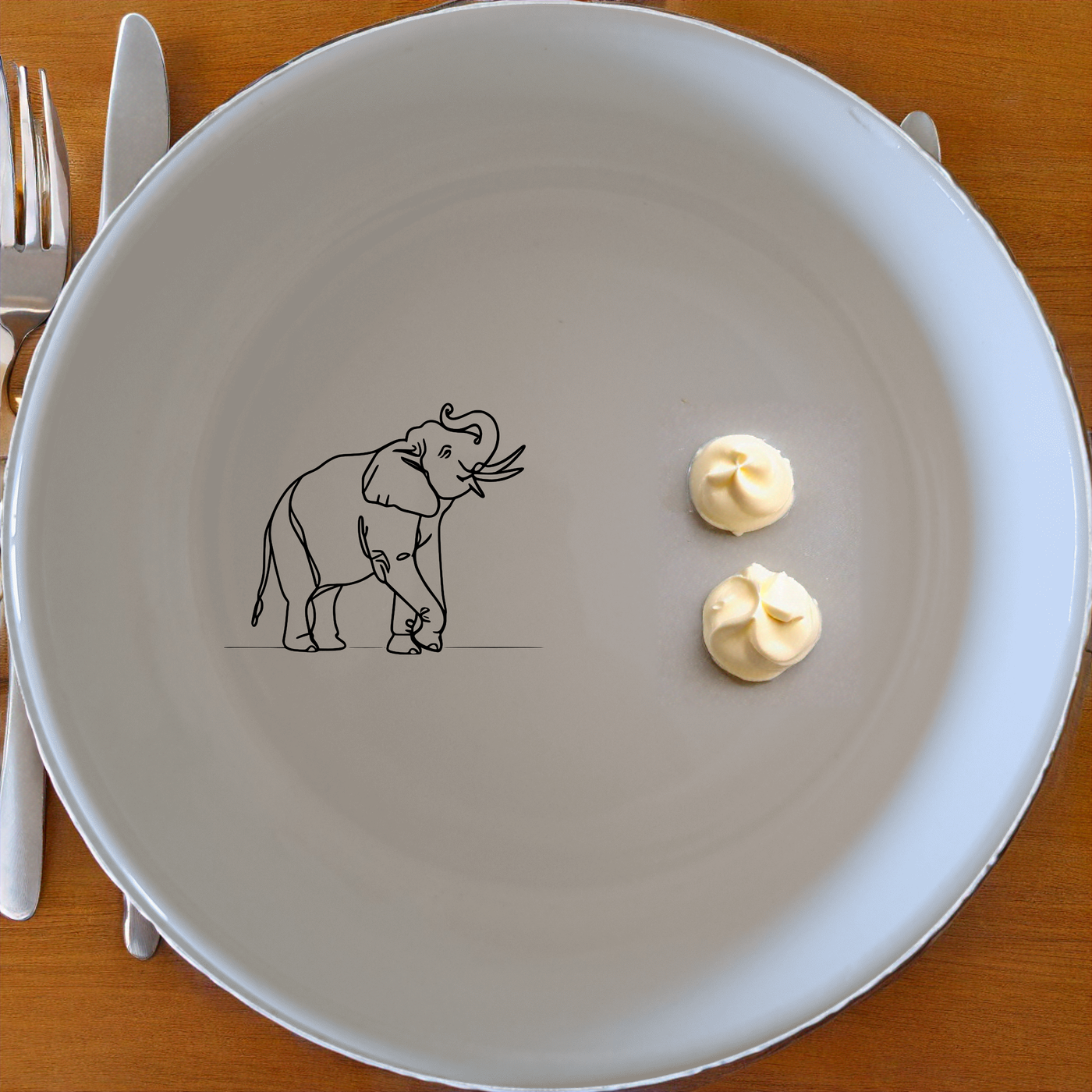 Elephant Matriarch Bowl Set of 4 - Range 1 brings artistic elegance to your table with unique designs.
