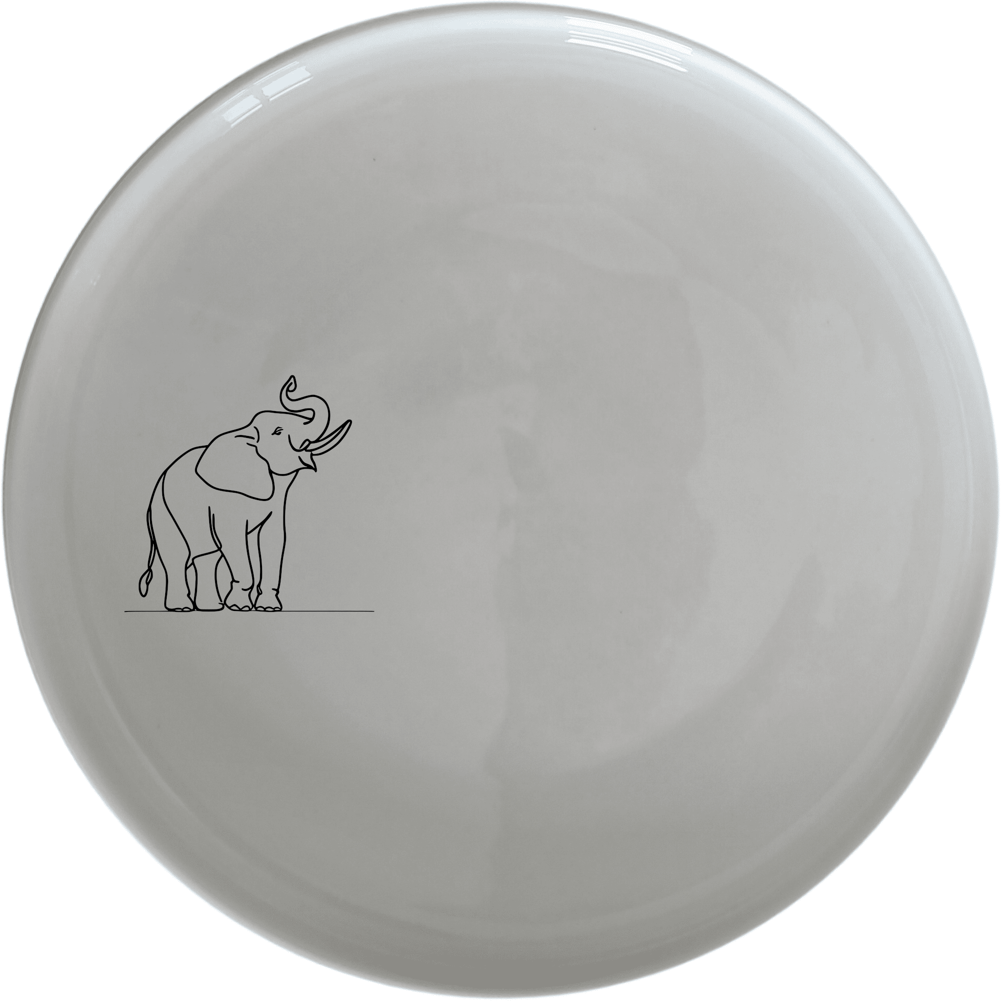 Wise Elephant Matriarch Side Plate Set of 4 - Range 4 adds a touch of elegance to any dining table with its unique design.
