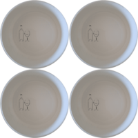 Bottle Glass Bowl Set of 4 - Range 1 is a stylish and versatile addition to any dining set, perfect for modern and classic interiors.