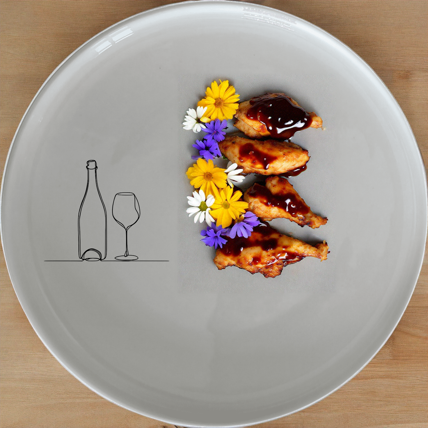 Bottle Glass Side Plate Set of 4 - Range 3 offers a stylish and modern design perfect for any dining occasion.