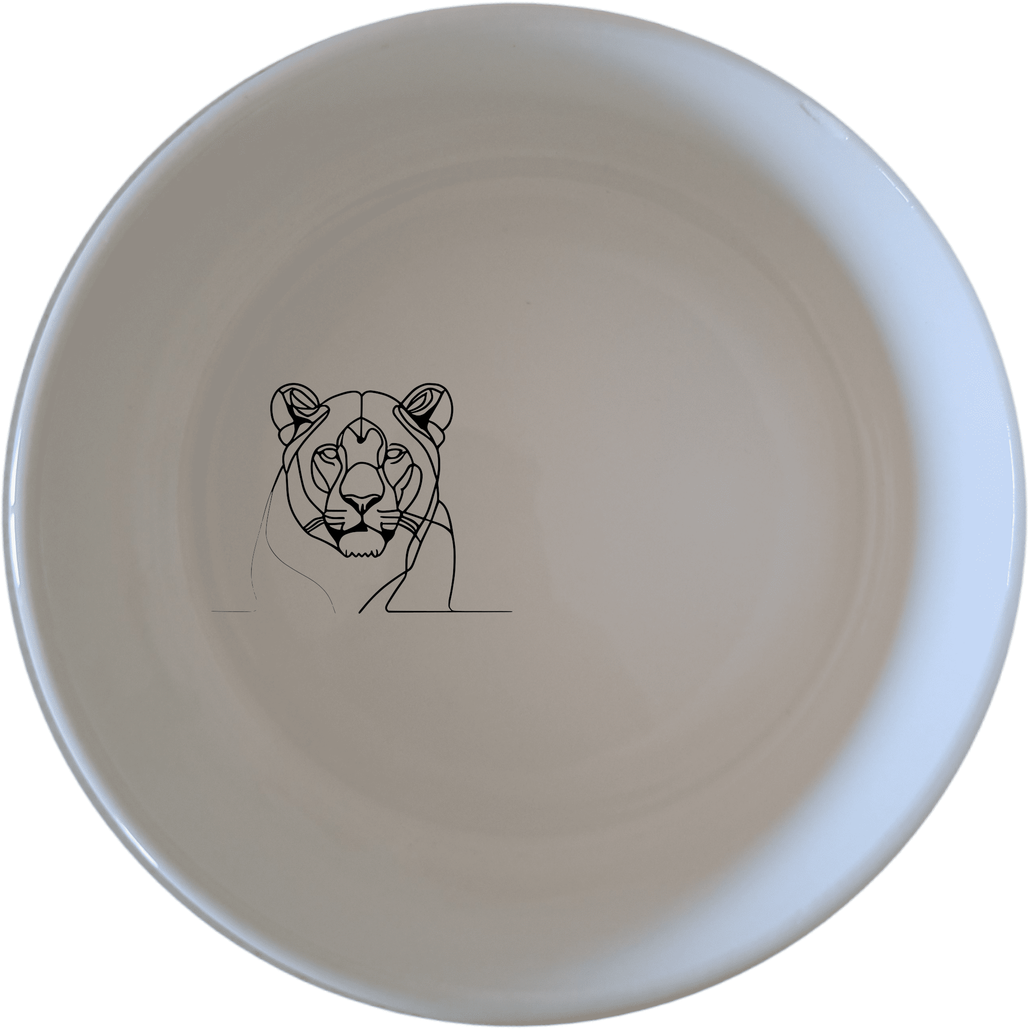 Staring Female Lioness Bowl Set of 4 - Range 2 is a captivating and artistic addition to your dining collection, perfect for those who appreciate unique and stylish tableware.