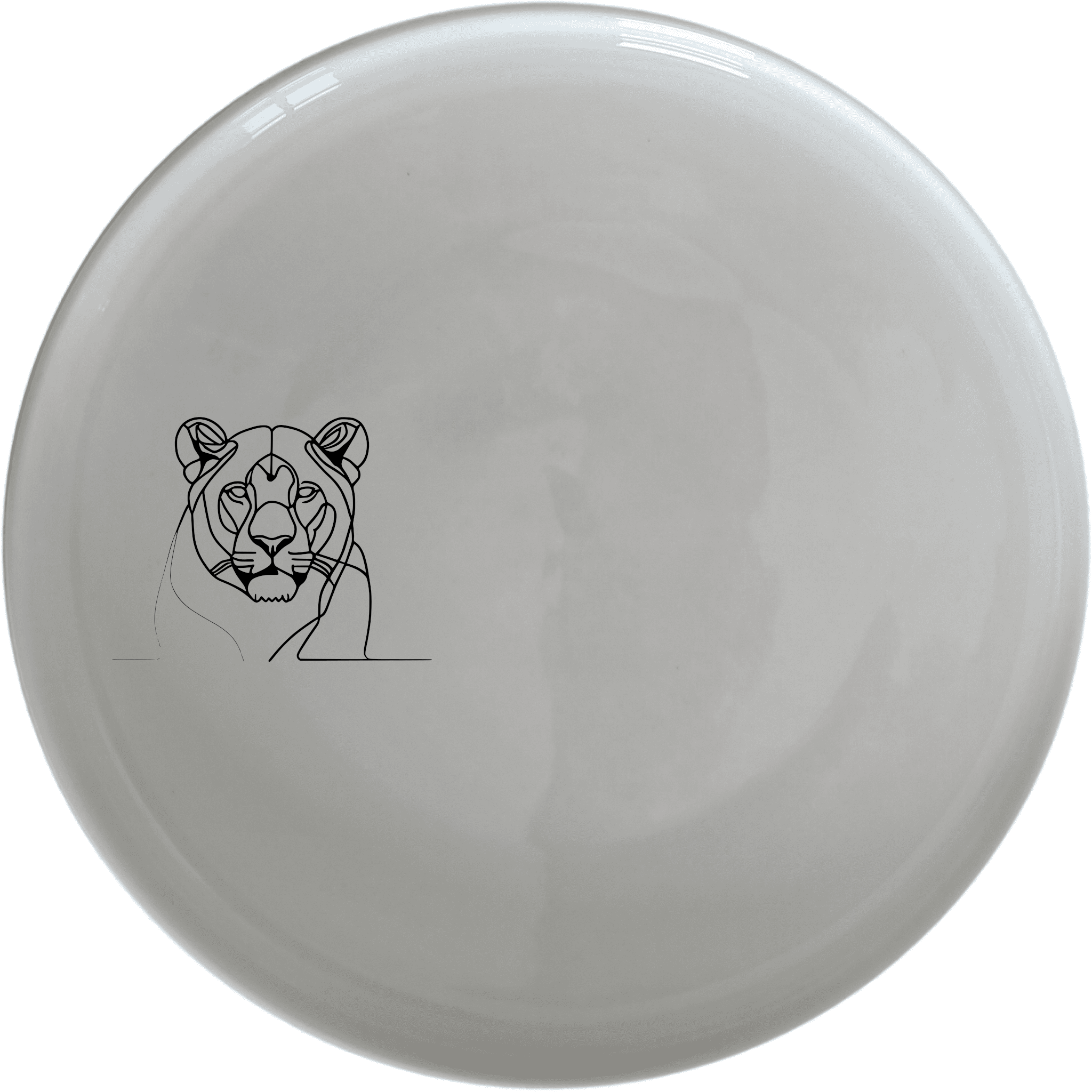 Staring Female Lioness Dinner Plate Set of 4 - Range 2 is a stunning set of four dinner plates featuring an elegant lioness design. Perfect for any home.