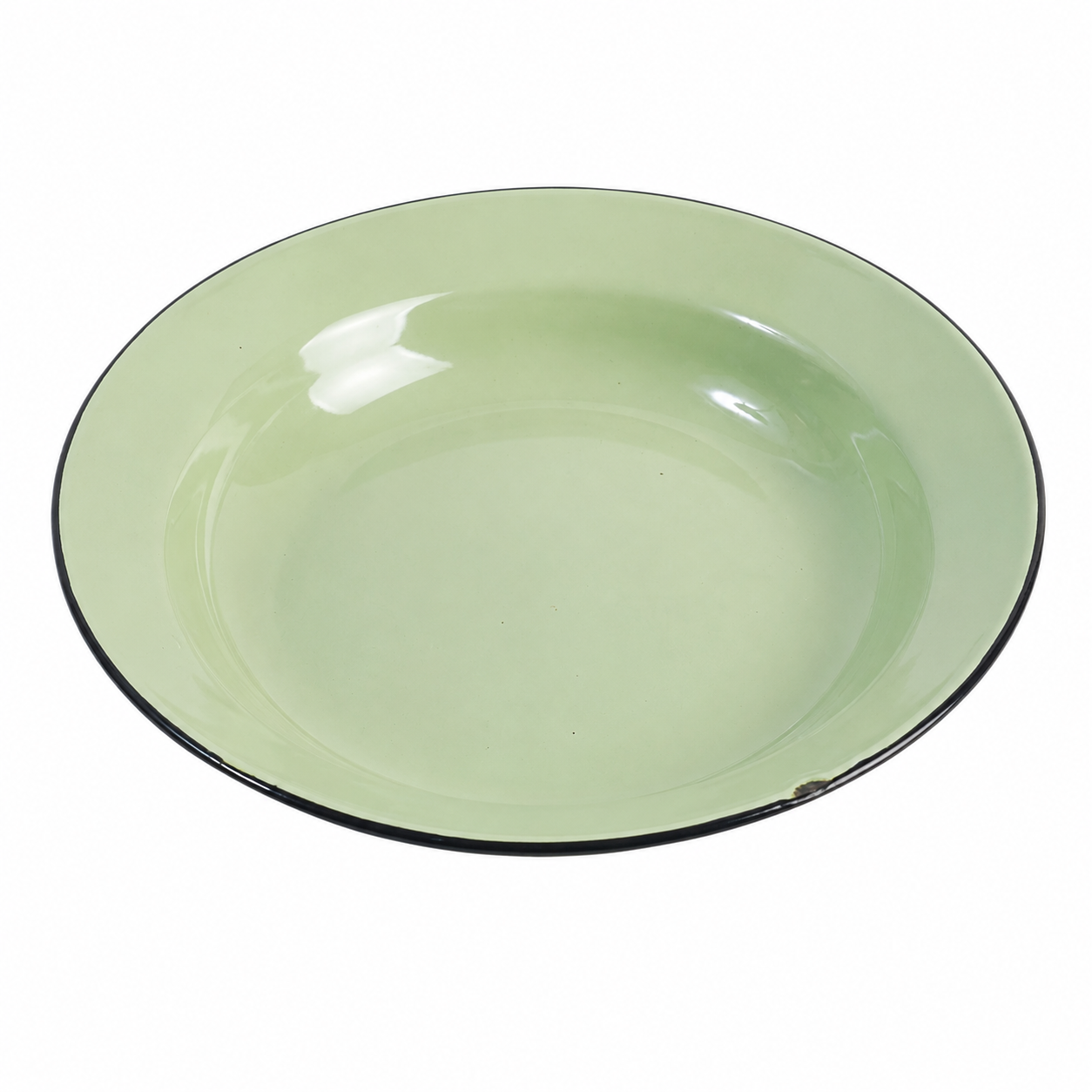 Stacked Wood Enamel Plate Set of 4 - Range 3 - Image 5